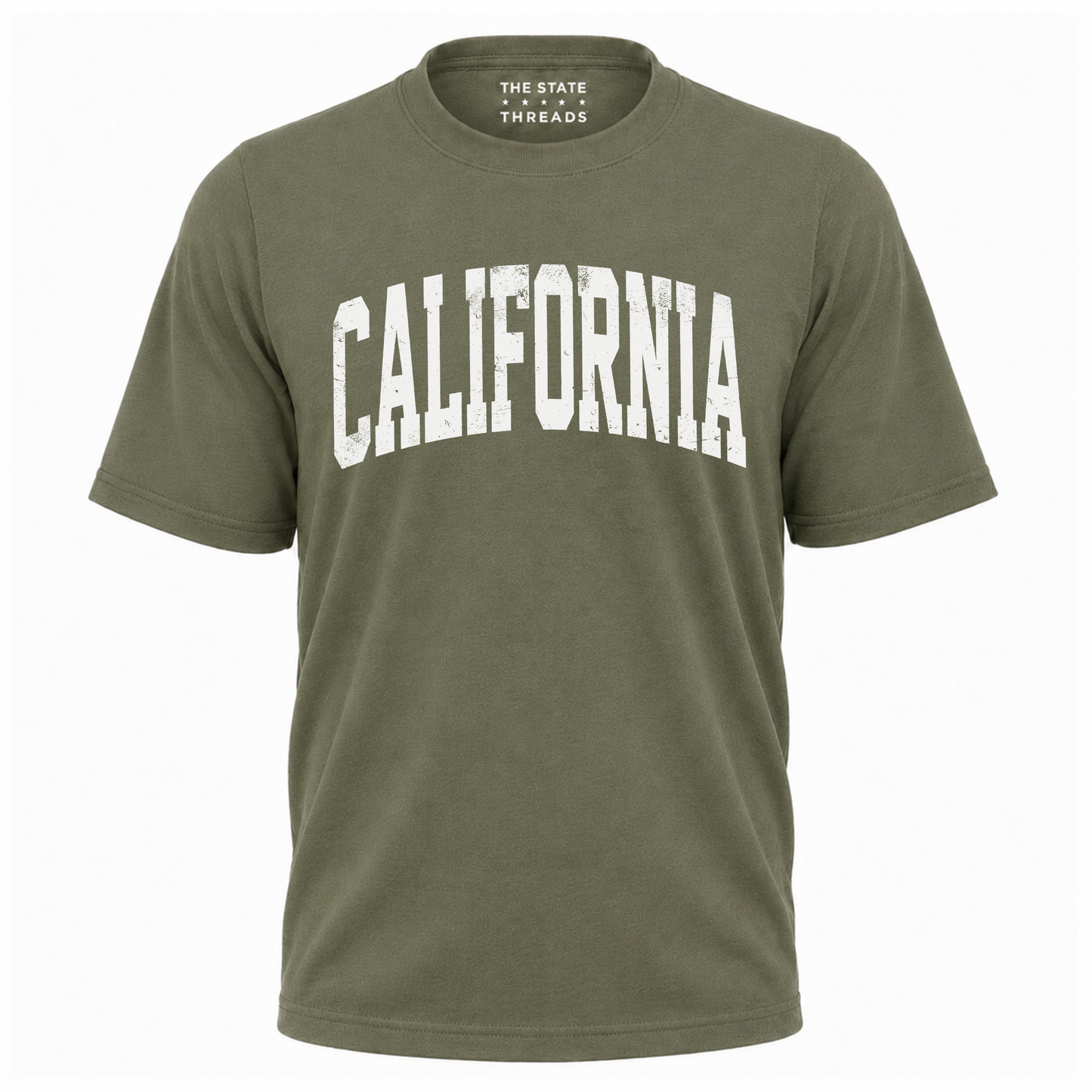 California Vintage Distressed Lettering State Pride Shirt