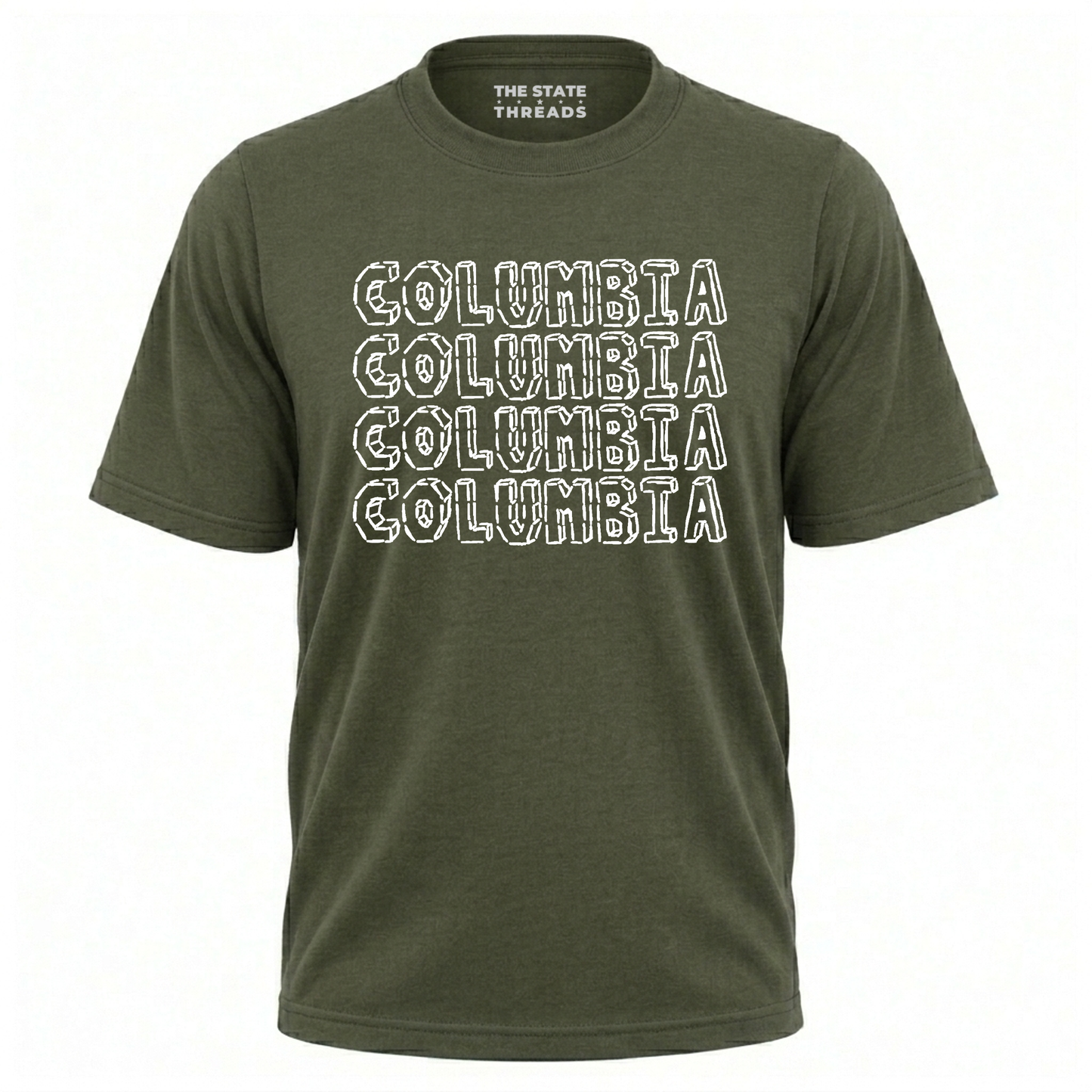 New York Columbia University Block Letter Campus Pride Shirt
