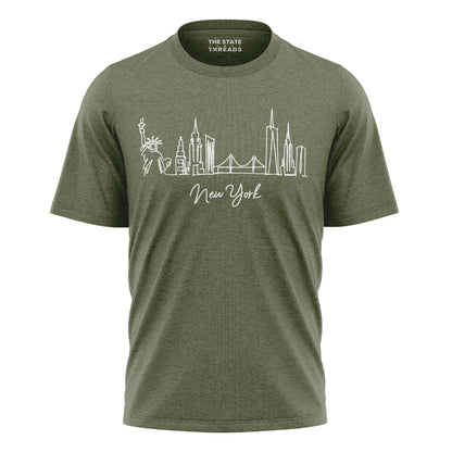 New York City Skyline Minimalist Travel Shirt