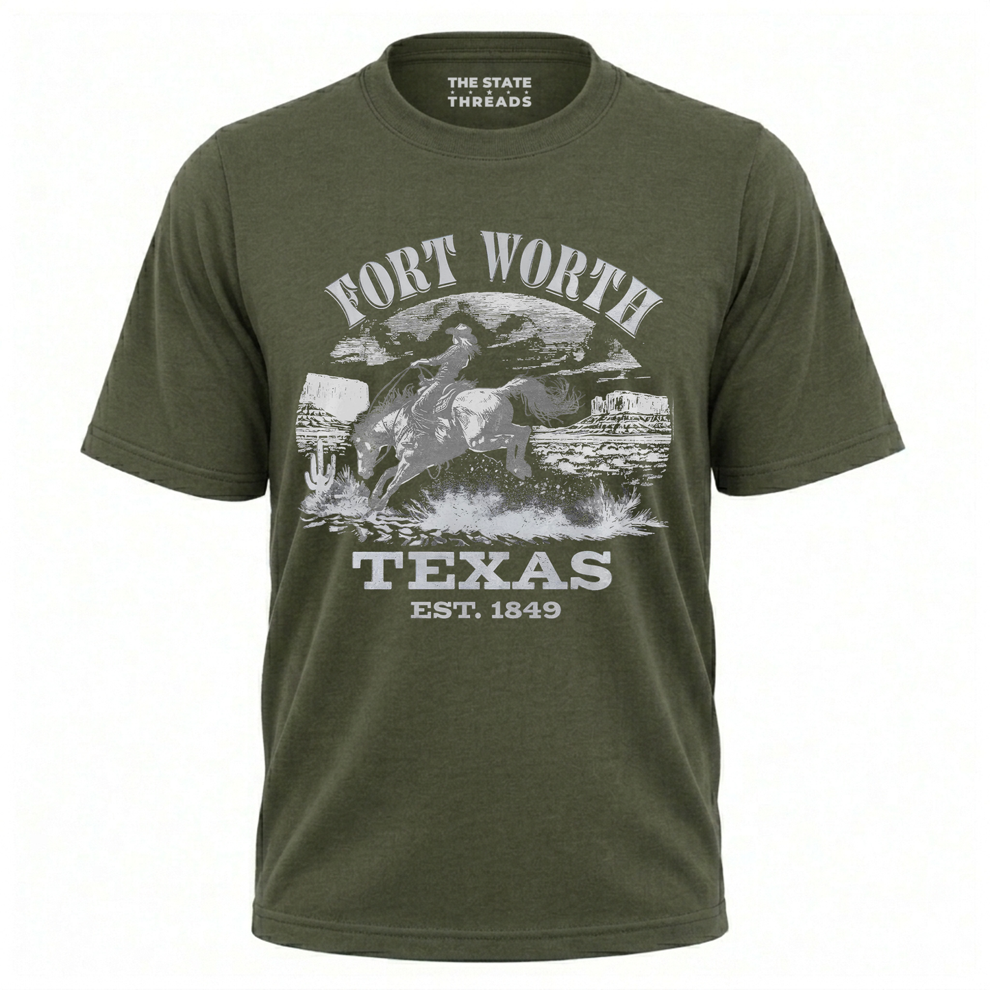 Fort Worth Texas Vintage Cowboy Rodeo Shirt