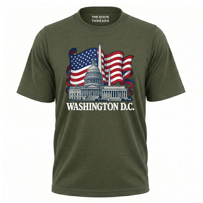 Washington D.C. Patriotic Capitol Flag Shirt
