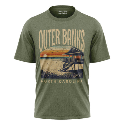 Retro Outer Banks North Carolina Beach Shirt