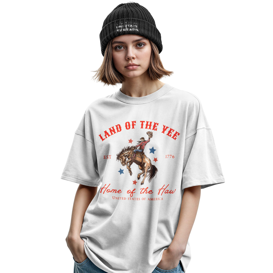 America Land of the Yee Haw Cowboy Shirt
