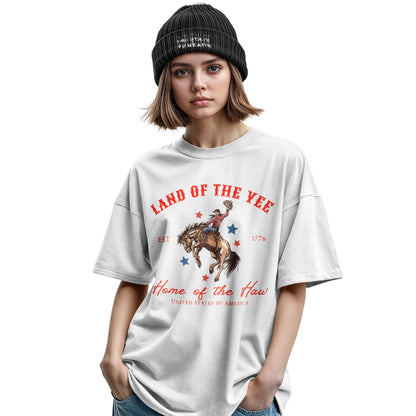 America Land of the Yee Haw Cowboy Shirt