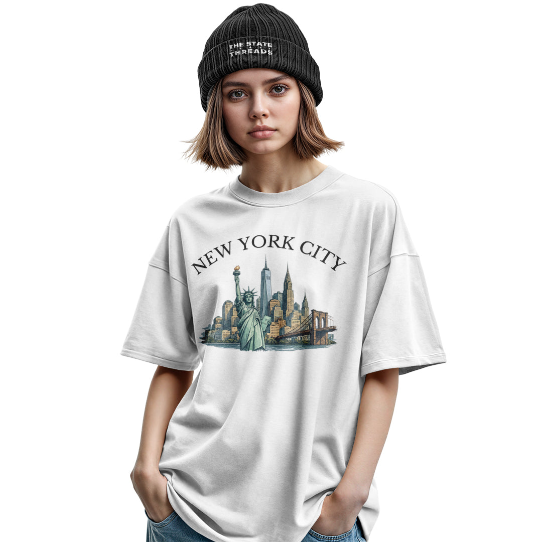 New York City Landmarks Vintage Souvenir Shirt