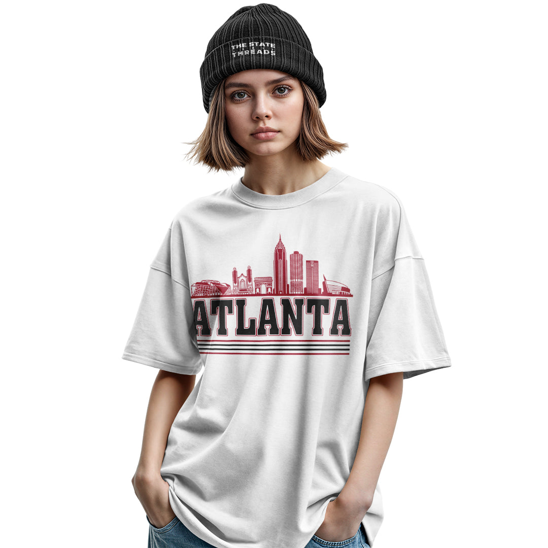 Atlanta Georgia City Skyline Collegiate Retro Vintage Shirt