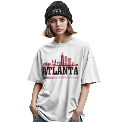 Atlanta Georgia City Skyline Collegiate Retro Vintage Shirt