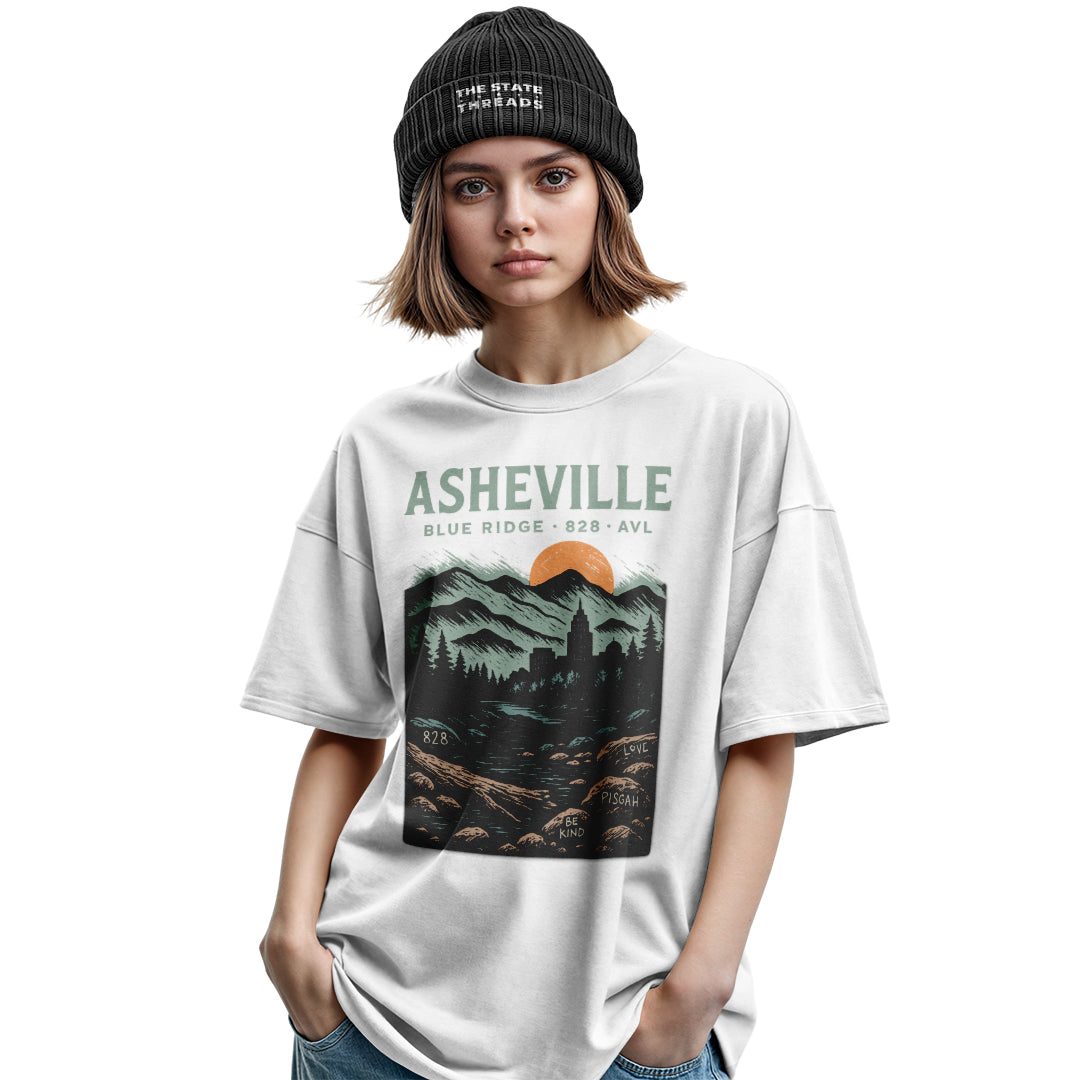 Asheville North Carolina Blue Ridge Mountains Vintage Shirt