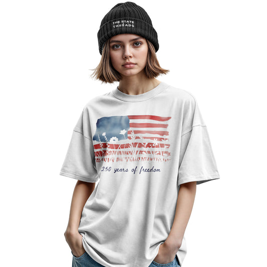 Floral USA Freedom 250 Shirt