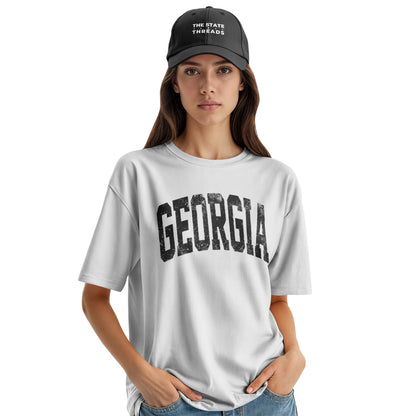 Georgia Bold Distressed Varsity State Pride Shirt