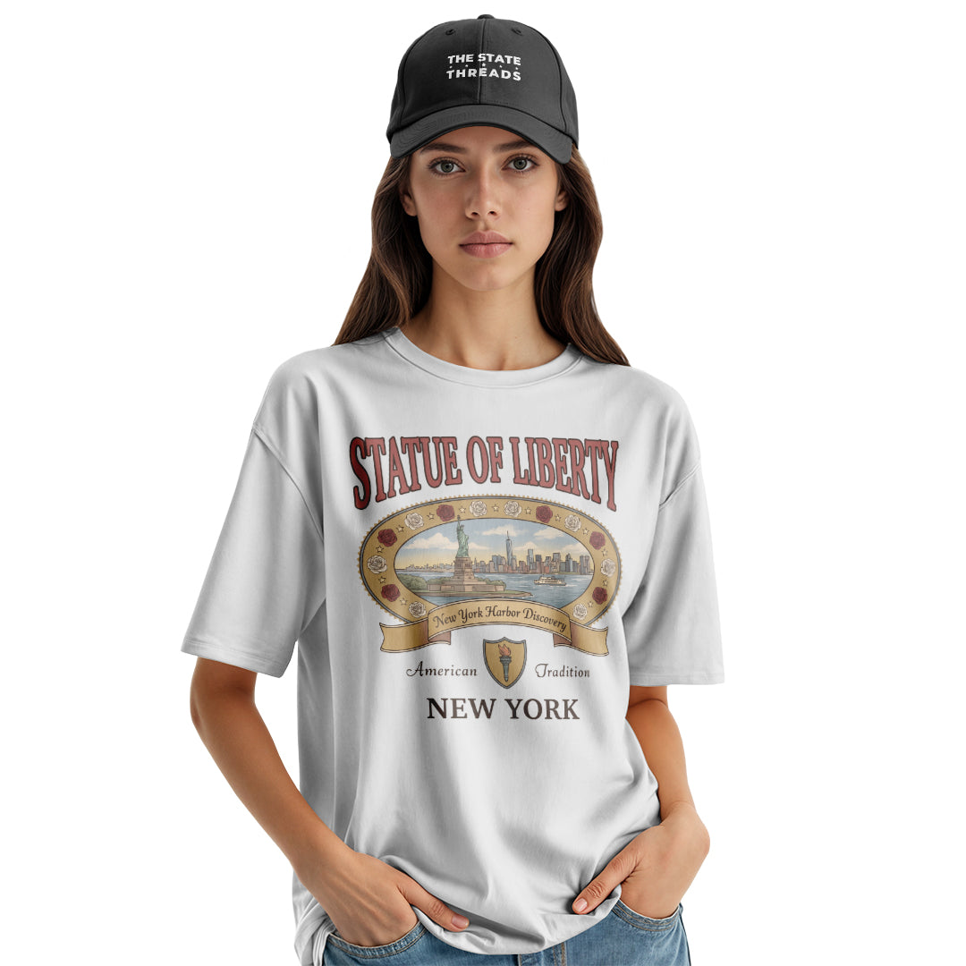 New York Statue of Liberty Vintage 90s Shirt