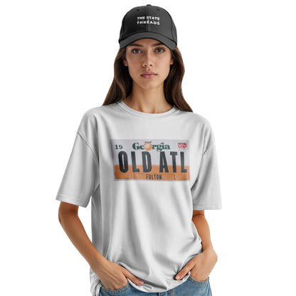 Old ATL Georgia Peach License Plate Vintage Shirt
