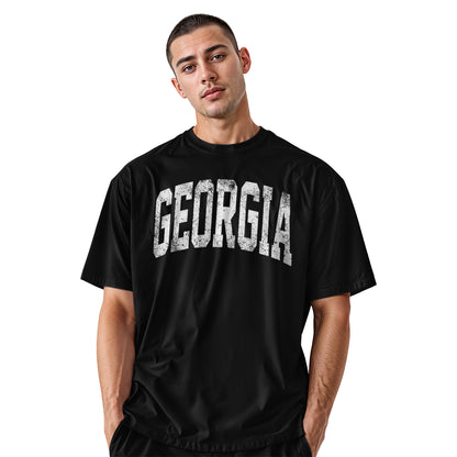 Georgia Bold Distressed Varsity State Pride Shirt