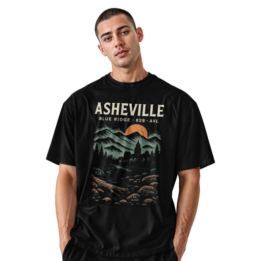 Asheville North Carolina Blue Ridge Mountains Vintage Shirt