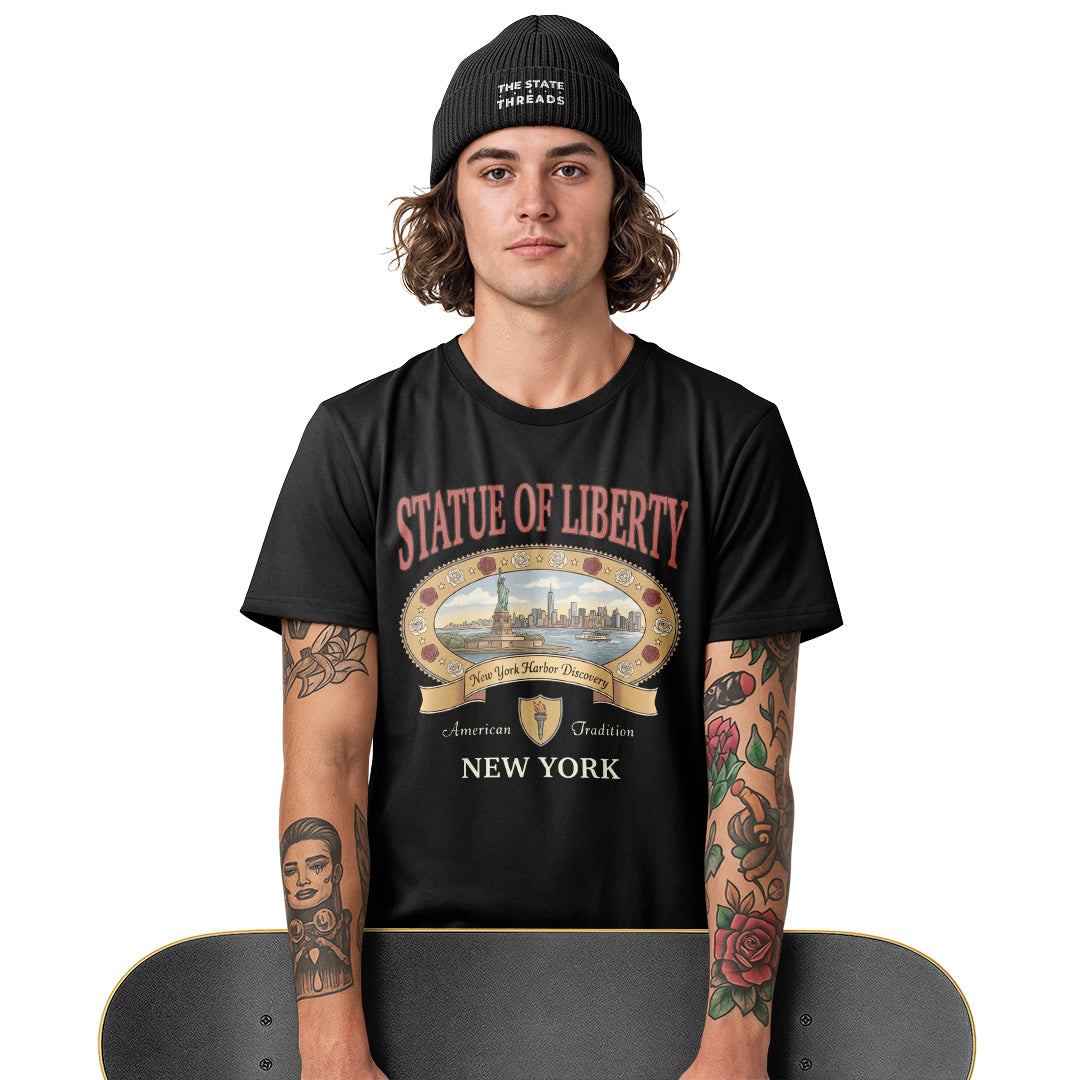 New York Statue of Liberty Vintage 90s Shirt