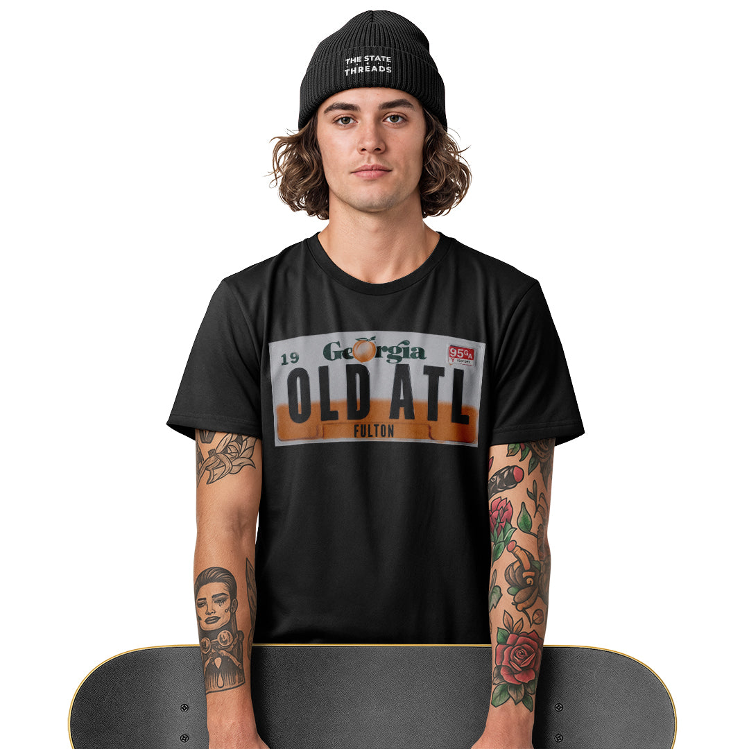 Old ATL Georgia Peach License Plate Vintage Shirt