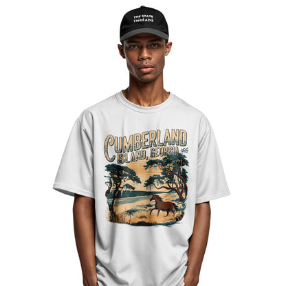 Cumberland Island Georgia Wild Horse Coastal Vintage Shirt
