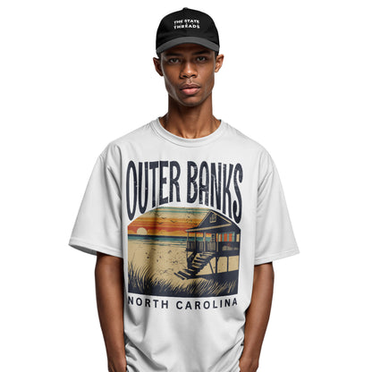 Retro Outer Banks North Carolina Beach Shirt