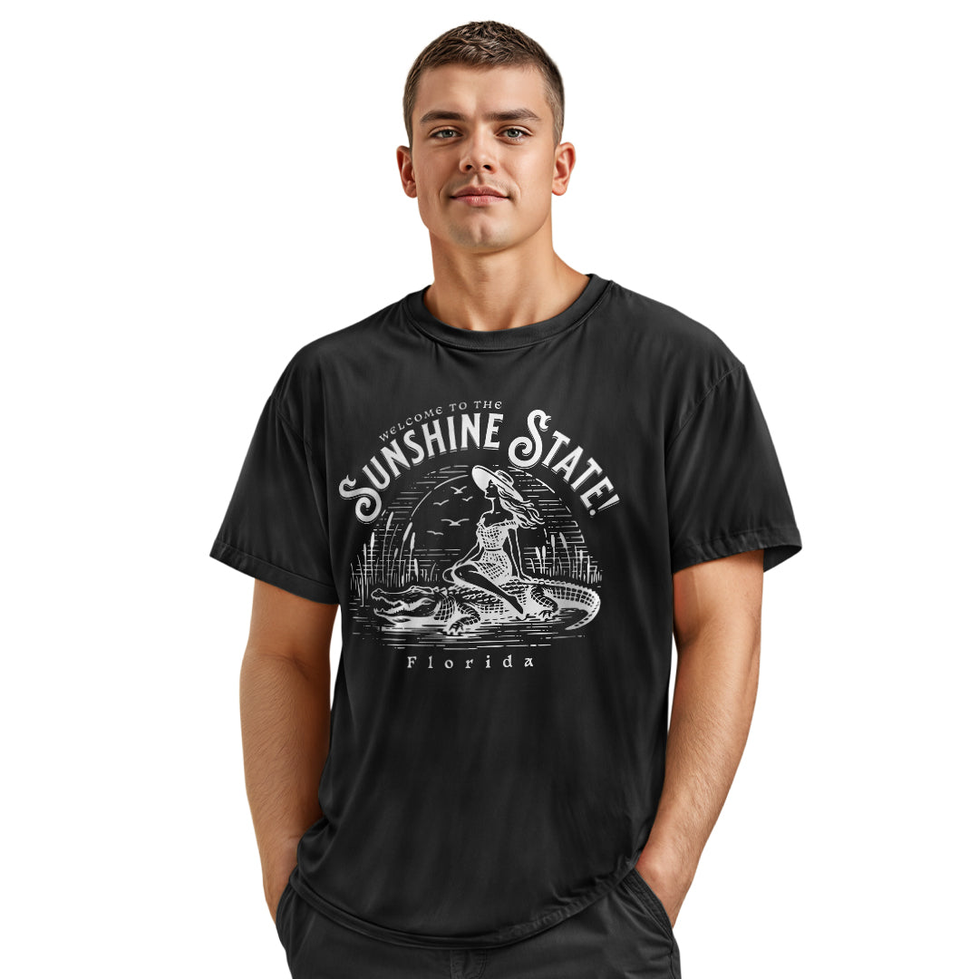 Welcome to Florida Sunshine State Alligator Shirt