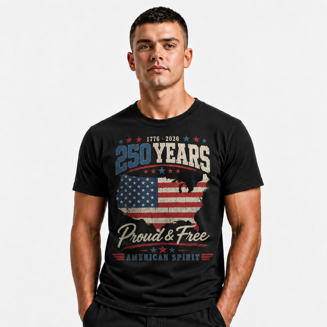 America 250 Years Proud Free American Spirit Shirt