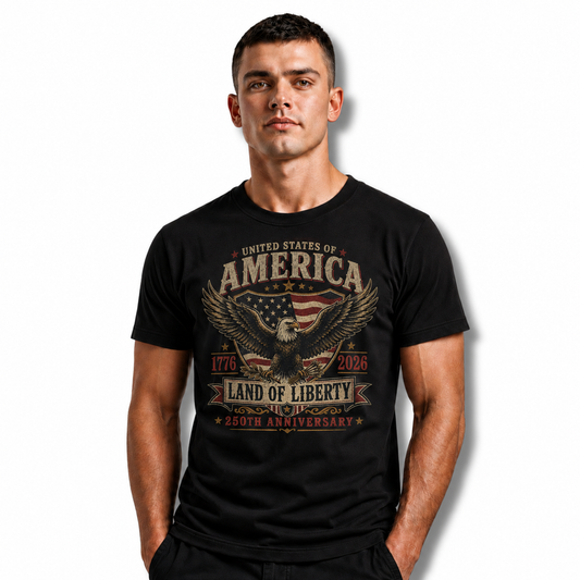 America Eagle Land of Liberty 250th Anniversary Shirt