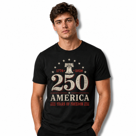 America 250 Years of Freedom Liberty Bell Shirt