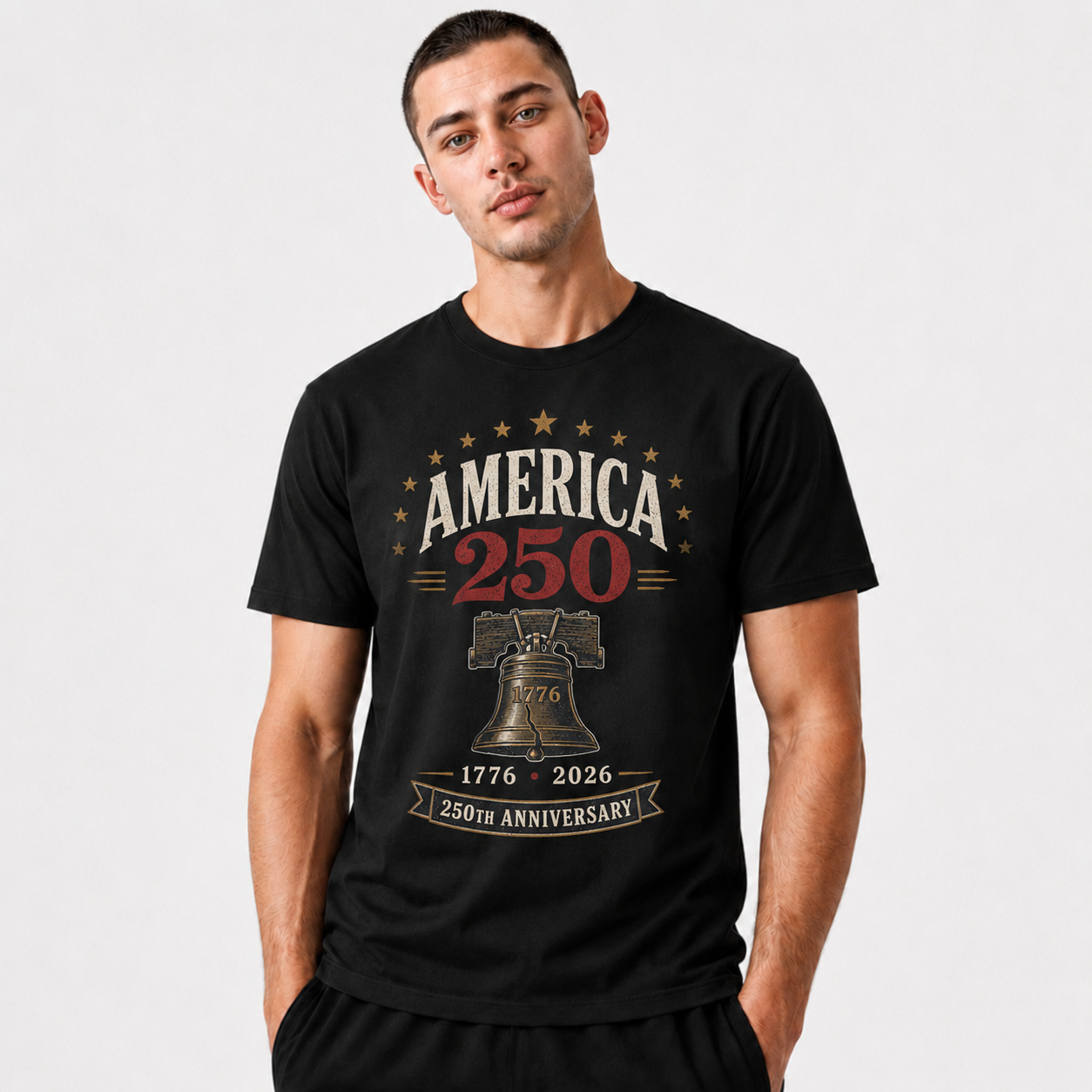 America 250th Anniversary Liberty Bell Patriotic Shirt