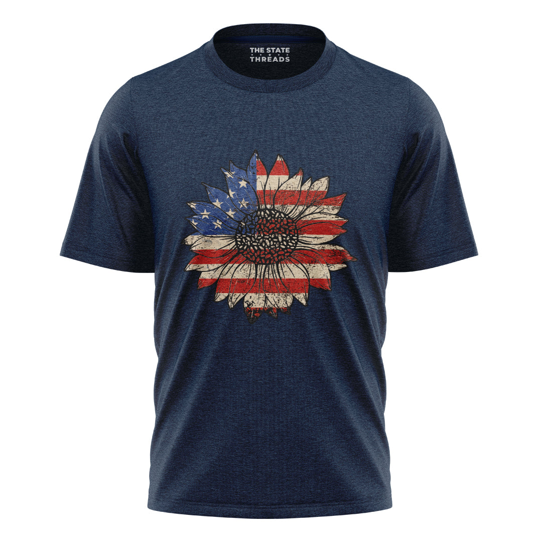 Sunflower USA Flag Vintage Shirt