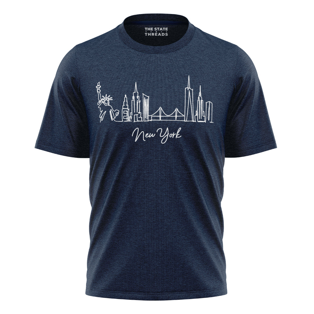 New York City Skyline Minimalist Travel Shirt