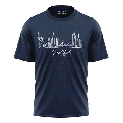 New York City Skyline Minimalist Travel Shirt