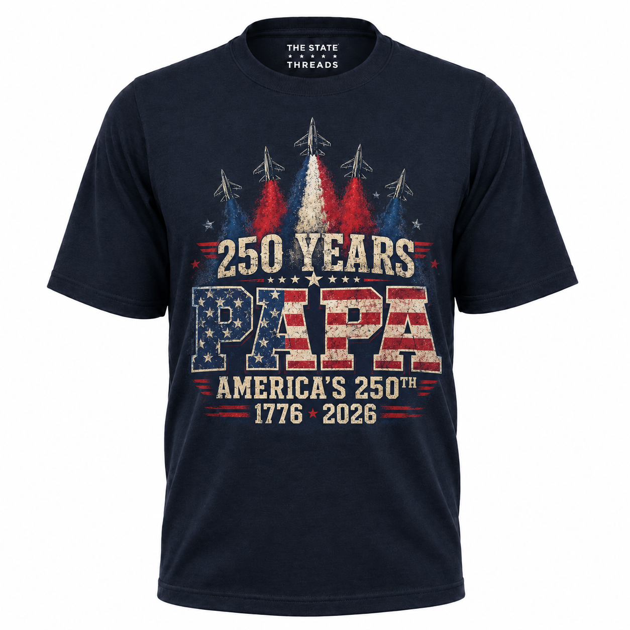 250 Years Papa America 1776 2026 Patriotic Shirt