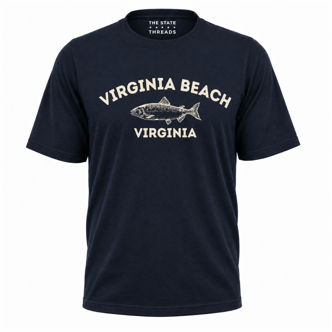 Virginia Beach Fish Illustration Shirt