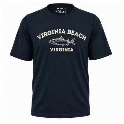 Virginia Beach Fish Illustration Shirt