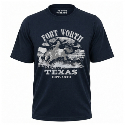 Fort Worth Texas Vintage Cowboy Rodeo Shirt