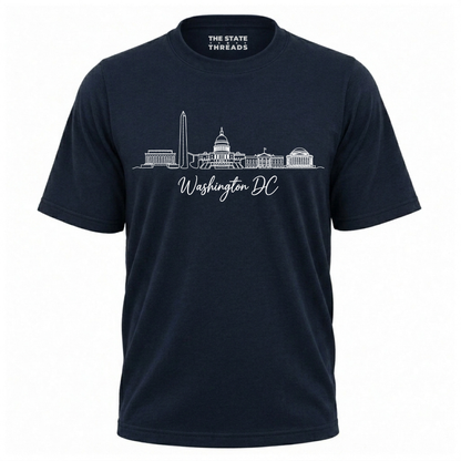 Washington DC Skyline Line Art Shirt