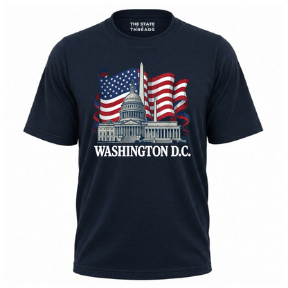 Washington D.C. Patriotic Capitol Flag Shirt