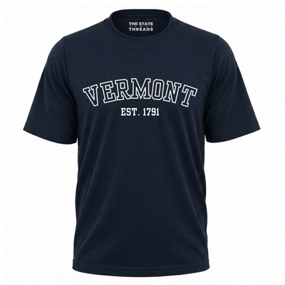 Vermont EST 1791 Varsity Style State Pride Shirt