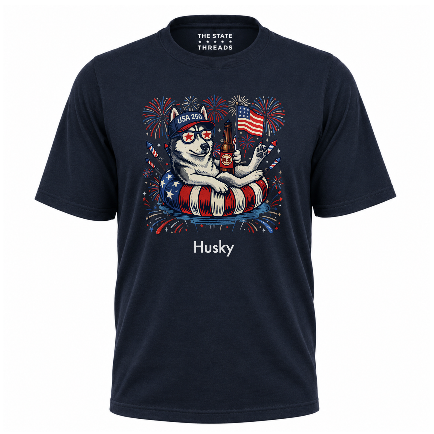 America 250 Patriotic Dogs July 4th Shirt