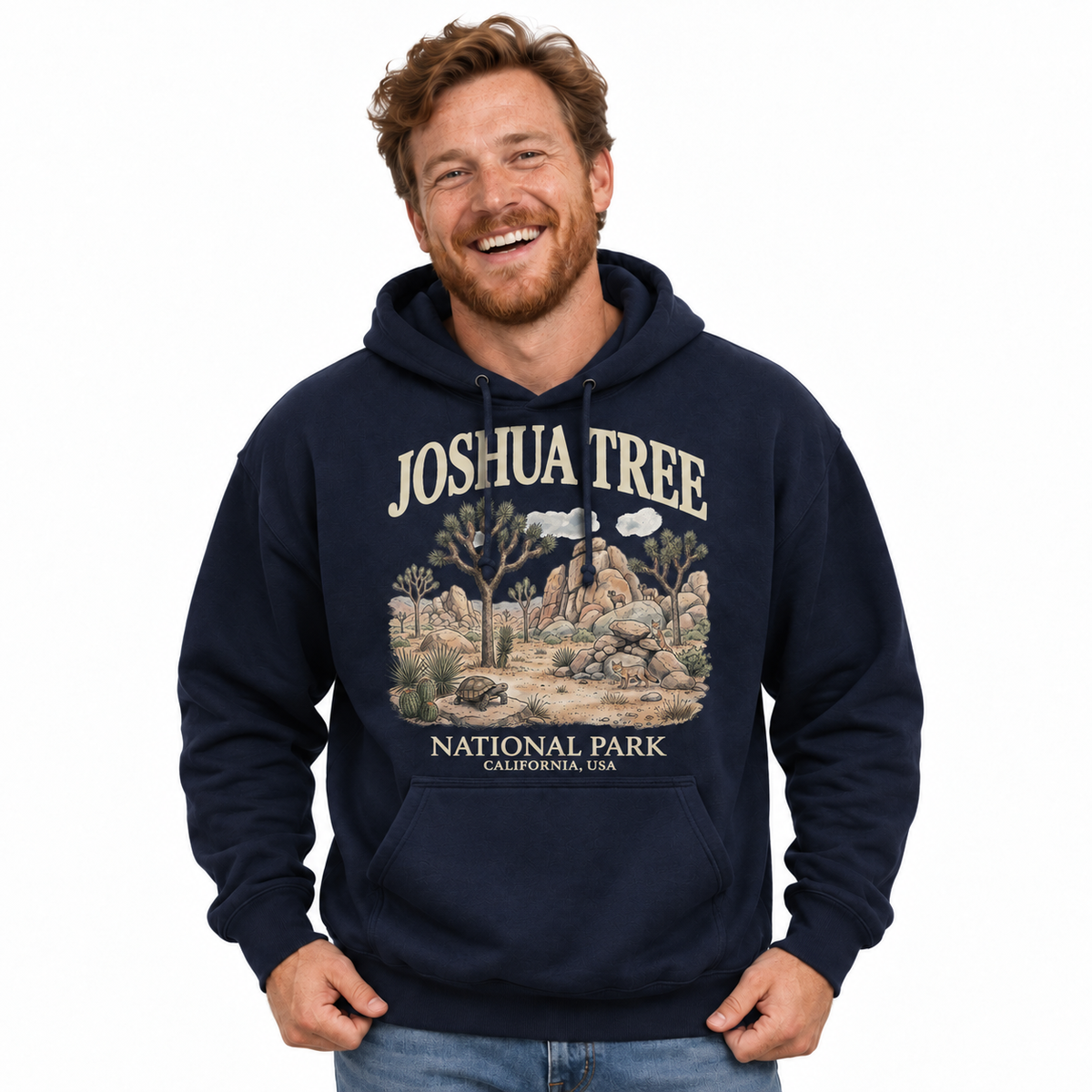 Joshua Tree National Park California Desert Vintage Hoodie