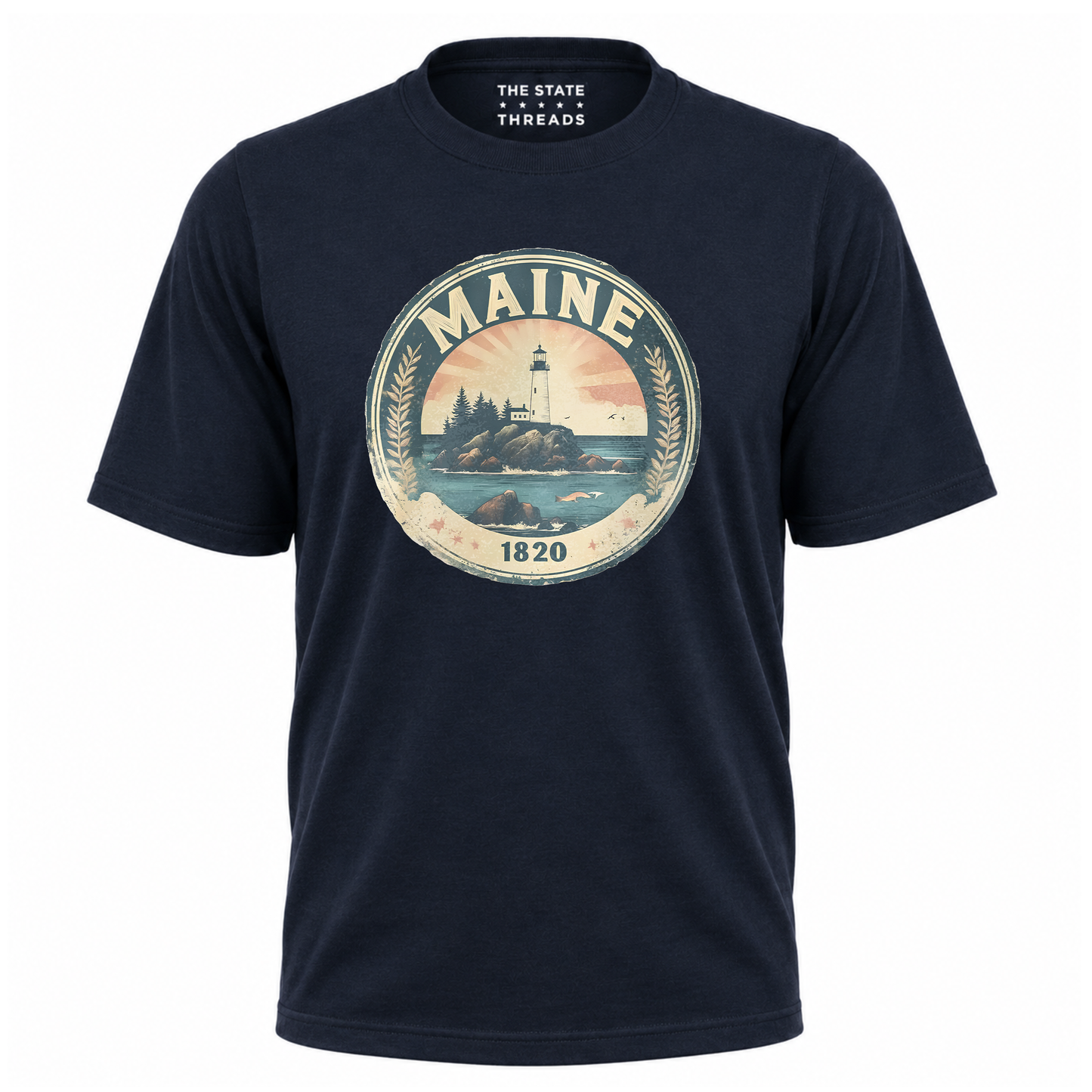 Maine Lighthouse Vintage Coastal Heritage Shirt