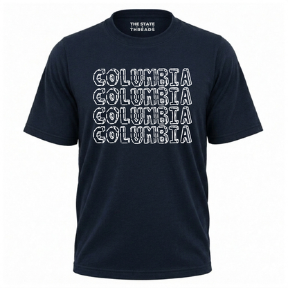 New York Columbia University Block Letter Campus Pride Shirt