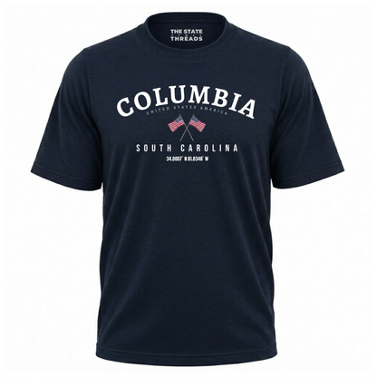 South Carolina Columbia Crossed Flags City Pride Shirt