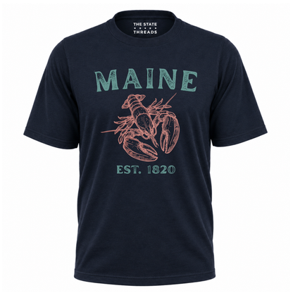 Maine Lobster Est 1820 Coastal Heritage Shirt