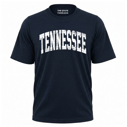 Tennessee Volunteer State Retro Graphic Casual Varsity Shirt