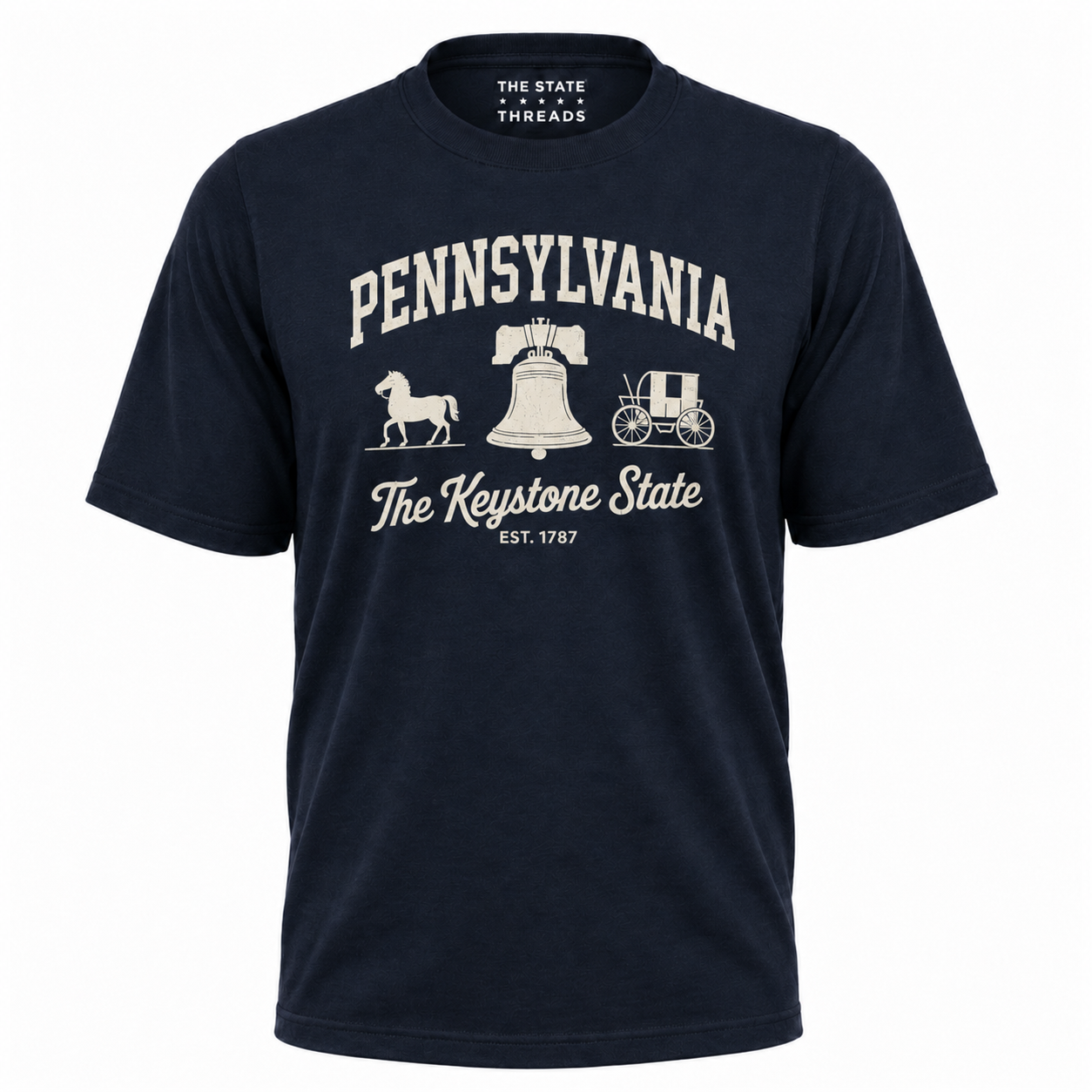 Pennsylvania Keystone State Liberty Bell Est 1787 Shirt