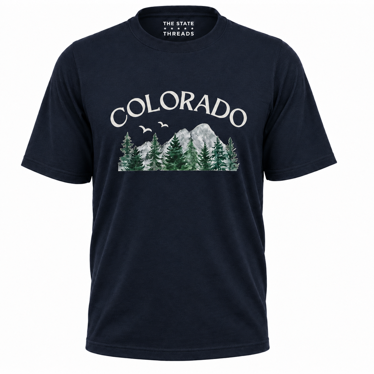 Colorado Mountain Pine Watercolor Shirt