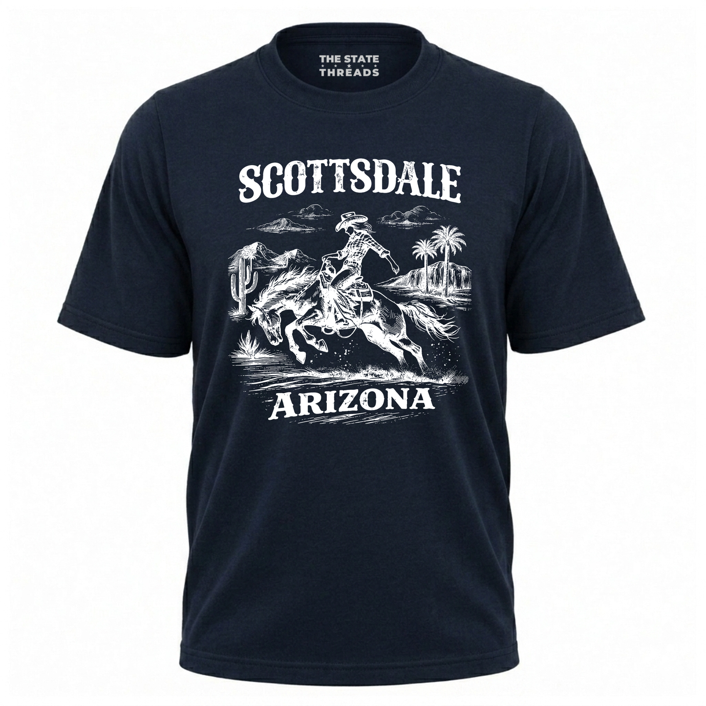 Arizona Scottsdale Cowboy Rodeo Retro Western Shirt