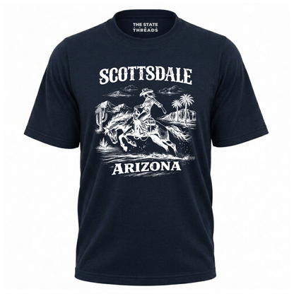 Arizona Scottsdale Cowboy Rodeo Retro Western Shirt
