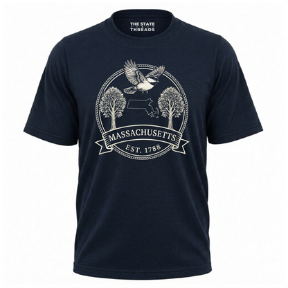 Massachusetts Black-capped Chickadee State Pride Shirt