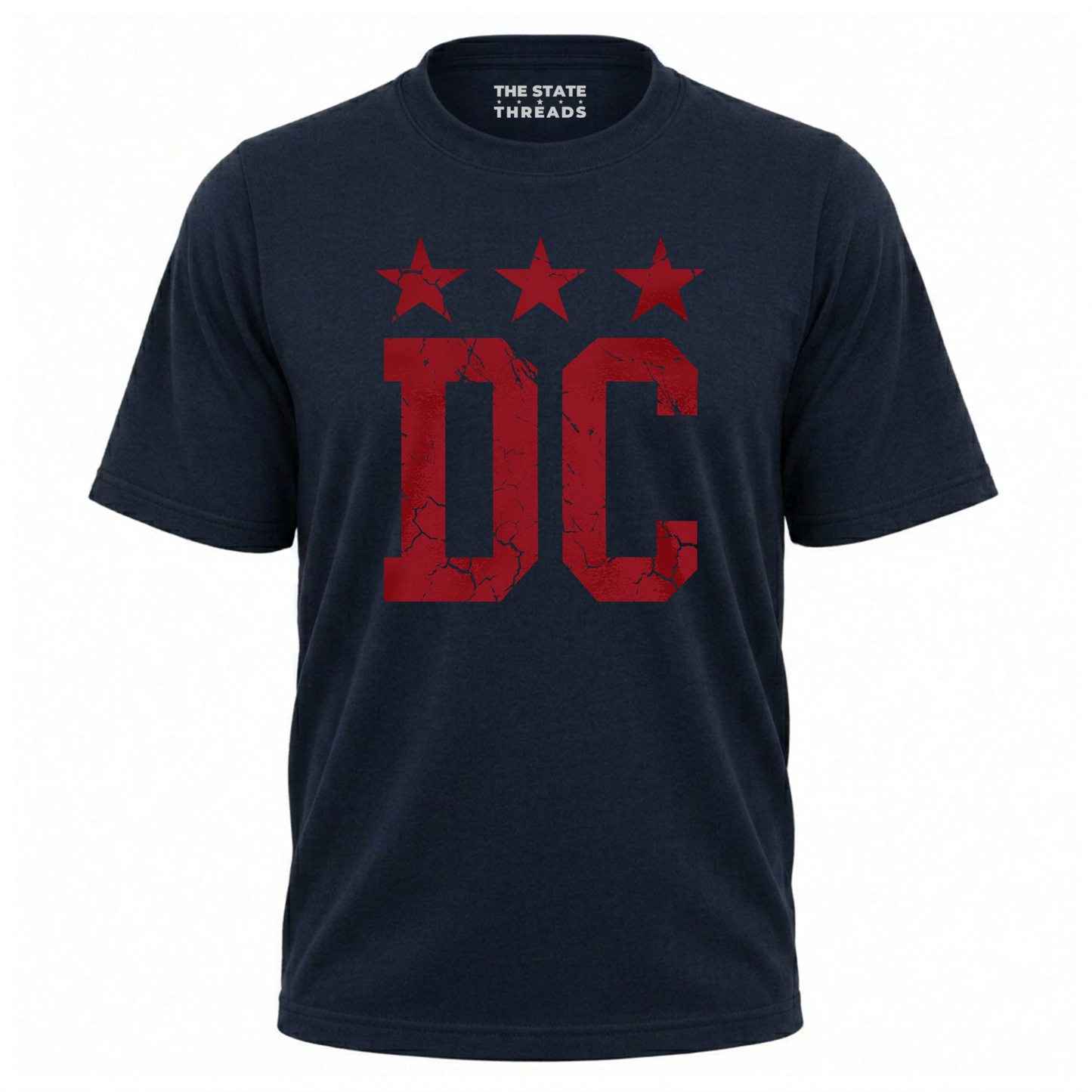 Washington DC Retro Distressed Star Flag Shirt